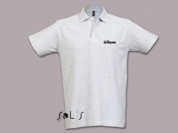 Men´s polo shirt silver, XXL