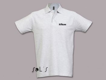 Men´s polo shirt silver, L
