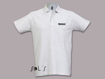 Men´s polo shirt silver, XL