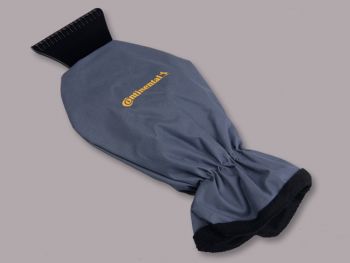 Ice scraper with glove, black