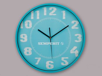 Wall clock, blue