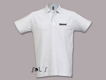 Men´s polo shirt silver, XXL